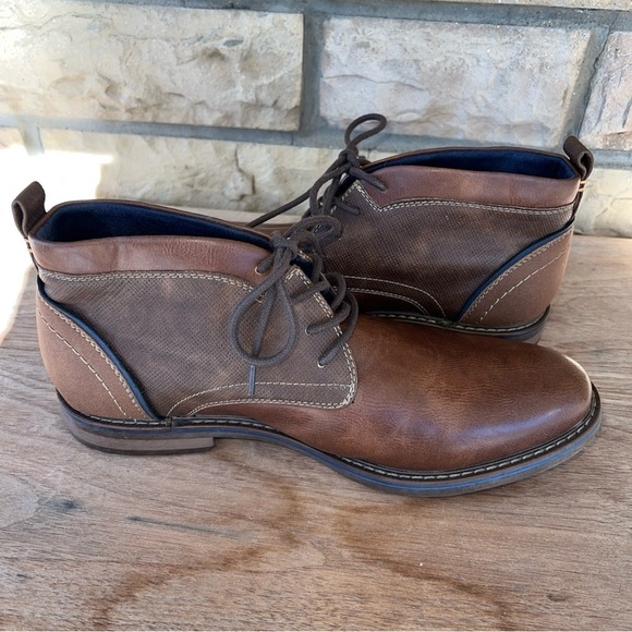 Freeman 1921 Brent Chukka Brown Mens Boots Size 9W - Picture 8 of 12